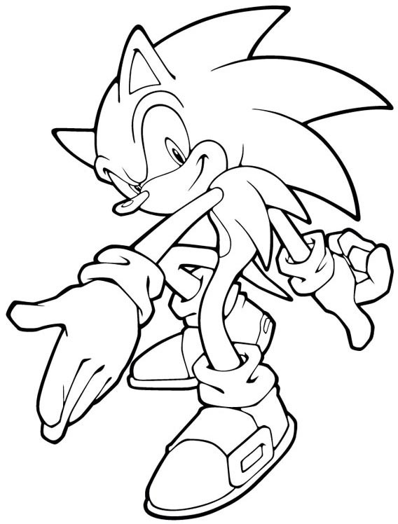 Coloriage Sonic gratuit à imprimer dessin gratuit à imprimer