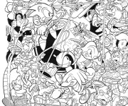 Coloriage et dessins gratuit Sonic gratuit en ligne à imprimer