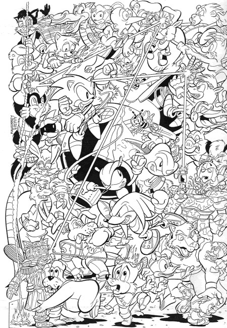 Coloriage et dessins gratuits Sonic gratuit en ligne à imprimer