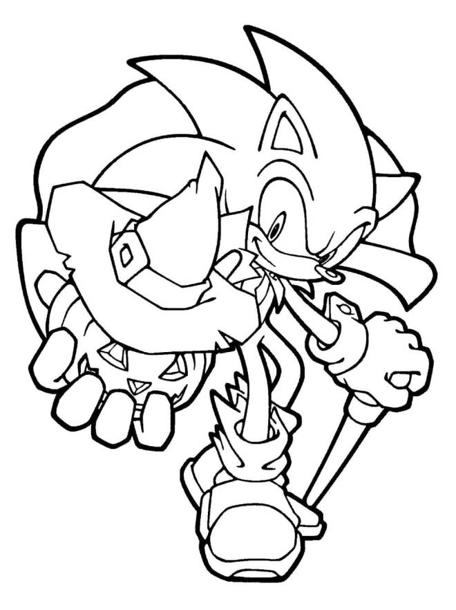 Coloriage et dessins gratuits Sonic Halloween à imprimer