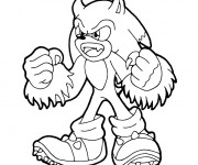 Coloriage Sonic Kaijufreak