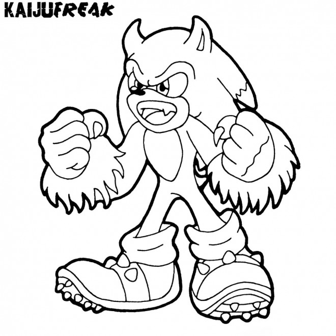 Coloriage et dessins gratuits Sonic Kaijufreak à imprimer