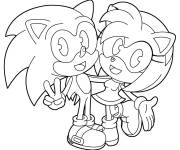 Coloriage Sonic Kawaii