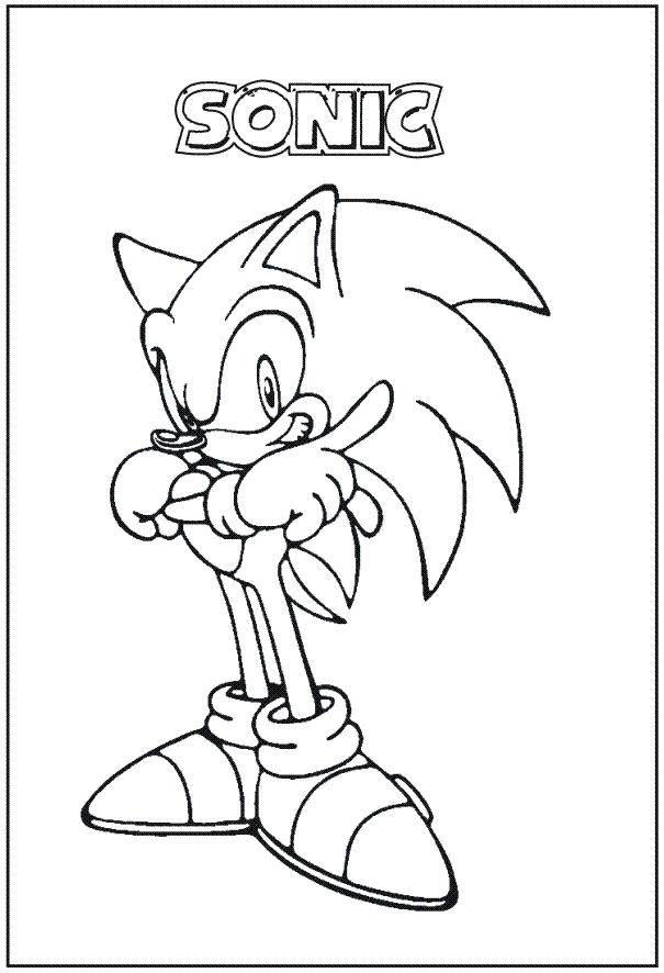 Coloriage et dessins gratuits Sonic la star à imprimer