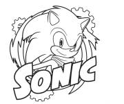 Coloriage Sonic le nouveau film