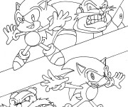 Coloriage Sonic Le rebelle