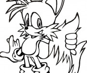 Coloriage Sonic Miles