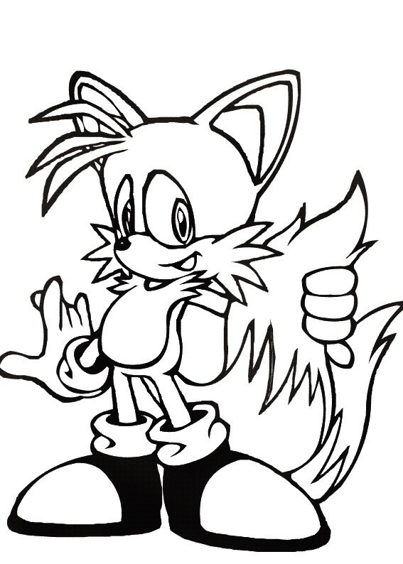 Coloriage et dessins gratuits Sonic Miles à imprimer