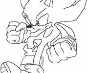 Coloriage Sonic pas d'humeur