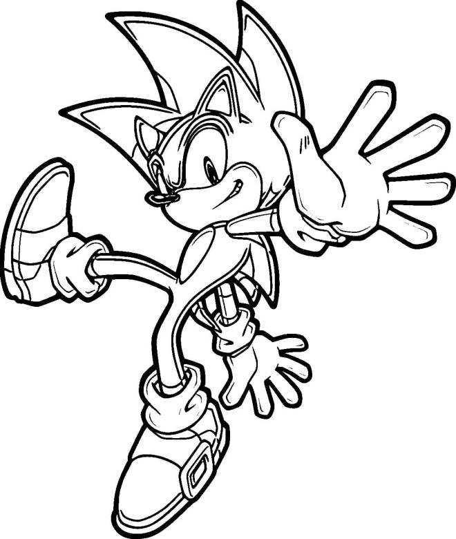 Coloriage et dessins gratuits Sonic pour enfant à imprimer