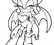 Coloriage Sonic Rouge en ligne