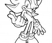 Coloriage et dessins gratuit Sonic shadow en ligne à imprimer