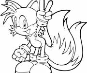 Coloriage Sonic Tails