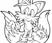 Coloriage Sonic Tails &agrave; imprimer
