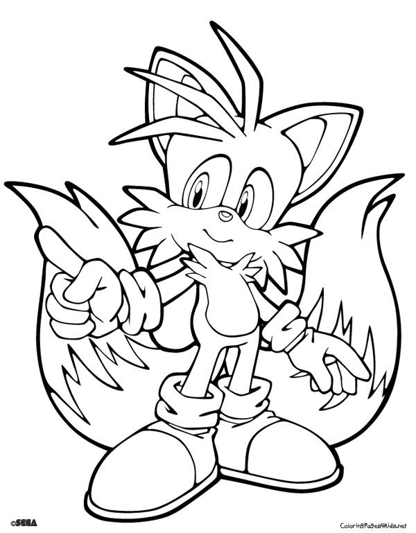 Coloriage et dessins gratuits Sonic Tails à imprimer à imprimer