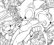 Coloriage Sonic the hedgehog