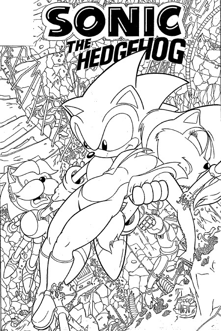 Coloriage et dessins gratuits Sonic the hedgehog à imprimer