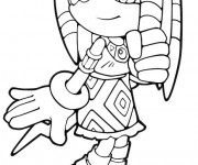 Coloriage Sonic Tikal