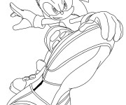 Coloriage Sonic x &agrave; imprimer