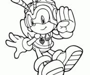 Coloriage Sonic x adios