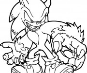 Coloriage et dessins gratuit Super Sonic à imprimer