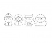 Coloriage Enfants de South Park