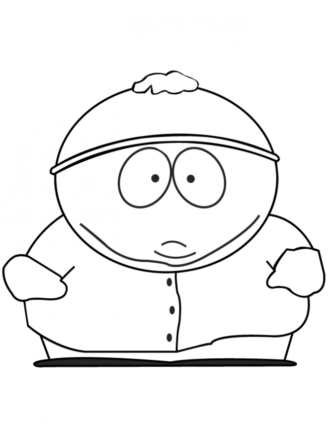 Coloriage et dessins gratuits Eric de South Park déçu à imprimer