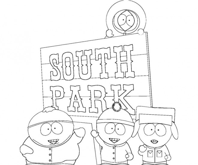 Coloriage et dessins gratuits Les enfants de South Park dessin à imprimer