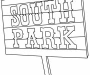Coloriage Pancarte South Park