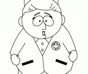 Coloriage et dessins gratuit Sheila Broflovski avec petite bouche à imprimer