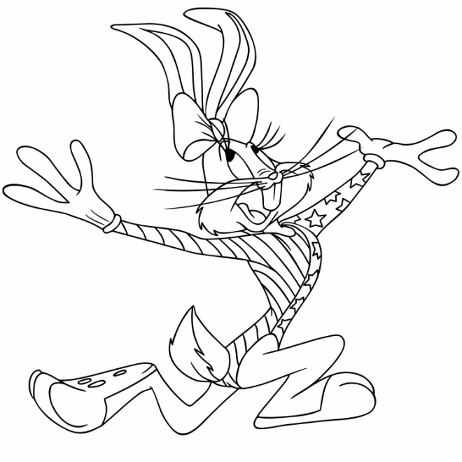 Coloriage et dessins gratuits Speedy Gonzales Bugs Bunny à imprimer