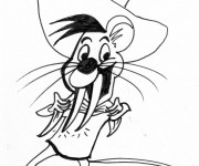 Coloriage Speedy Gonzales déguisé