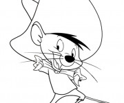 Coloriage et dessins gratuit Speedy Gonzales se prépare à imprimer