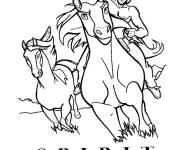 Coloriage et dessins gratuit Affiche du film Spirit à imprimer