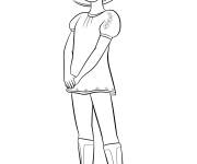 Coloriage Cavalier de Boomerang