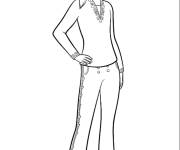 Coloriage Cavalier de Chicky Linda