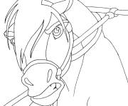 Coloriage et dessins gratuit Cheval Spirit en col&egrave;re à imprimer