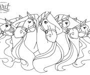 Coloriage et dessins gratuit Cheveux magnifiques de Spirit à imprimer
