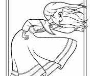 Coloriage Fille cavalier de cheval Spirit