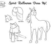 Coloriage et dessins gratuit Habillage d'Esprit pour Halloween à imprimer