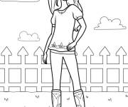 Coloriage Illustration Lucky Prescott