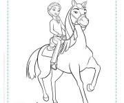 Coloriage Le cheval Spirit, pru et chica linda