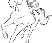 Coloriage Lucky Prescott et Spirit en plein course