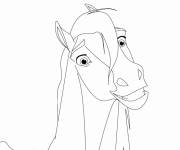 Coloriage et dessins gratuit Portrait de Spirit mignon à imprimer