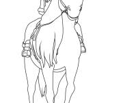Coloriage Spirit cartoon pour enfants
