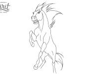Coloriage et dessins gratuit Spirit en rage à imprimer