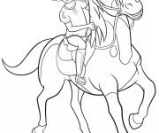 Coloriage Spirit et Abigail