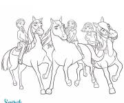 Coloriage Spirit &eacute;talon des plaines de Netflix