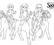 Coloriage Spirit Riding Free Playmobil