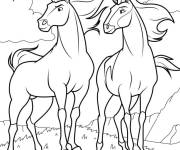 Coloriage Spirit Stallion de Cimarron
